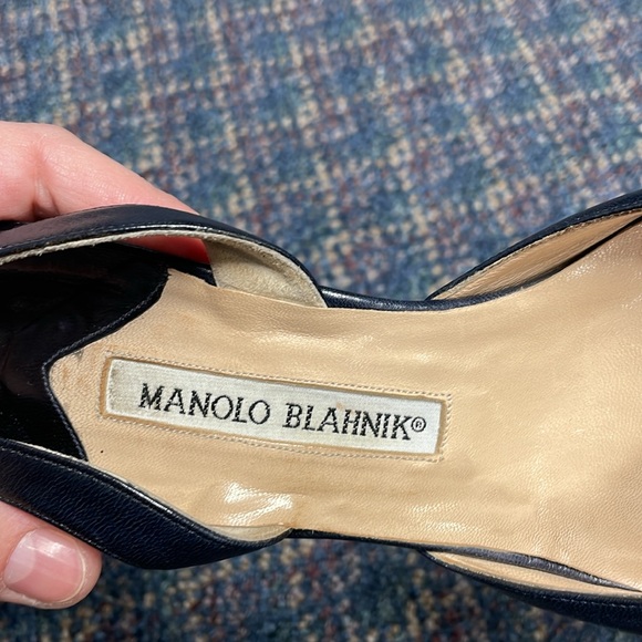 Preloved Manolo Blahnik dark blue heel size 39 - Picture 13 of 17